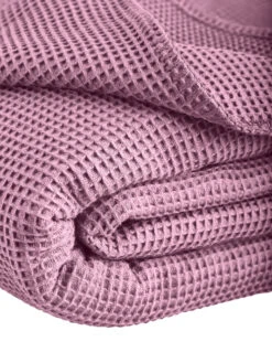 Wohndecke La Diva Waffelpique-Decke Qualität 91 In Rosé