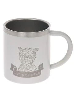 Edelstahlbecher "Adventure" In Grau - 180 Ml