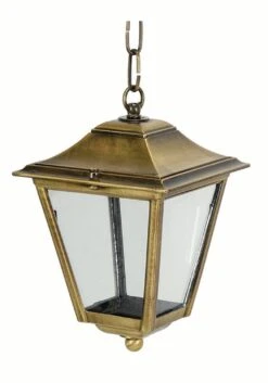 Außen Pendelleuchte In Messing Antik