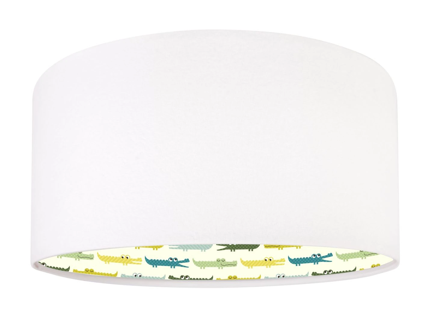 Pendelleuchte In Weiß Bunt (Krokodile)
