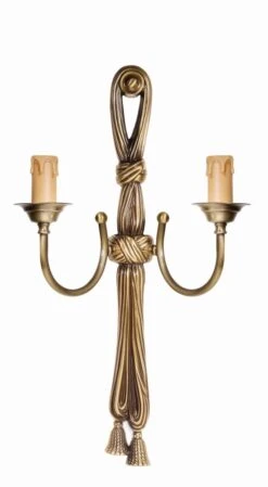 Wandlampe In Bronze Hell Glänzend