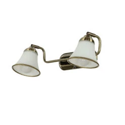 Wandlampe In Bronze Weiß