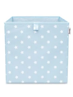Aufbewahrungsbox "Sterne" In Hellblau - (B)33 X (H)33 X (T)33 Cm
