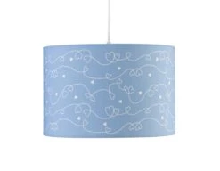 Hängelampe HERZ Blau/weiß