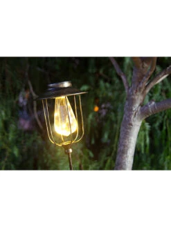 LED-Solar-Gartenstecker "Pick Vinty" In Gold - (H)85 Cm