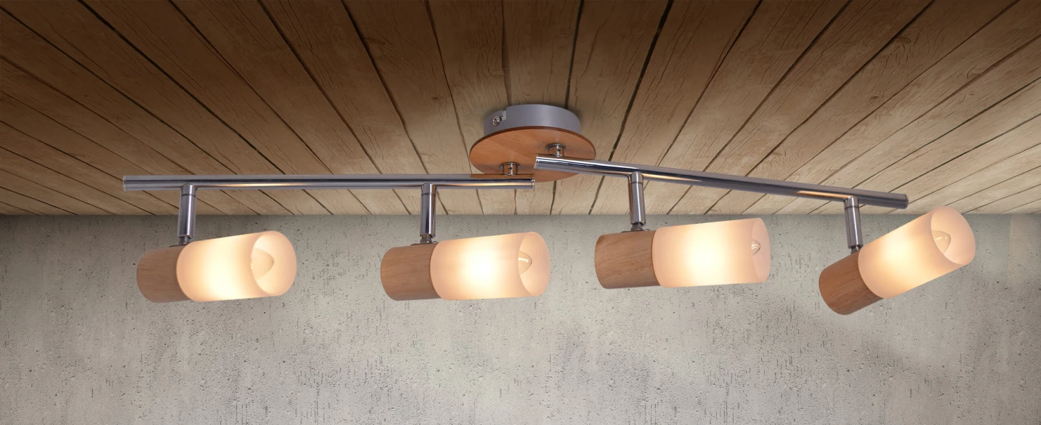 4er Wand. U, Deckenspot "Todtnau" In Weiß – Bild 3