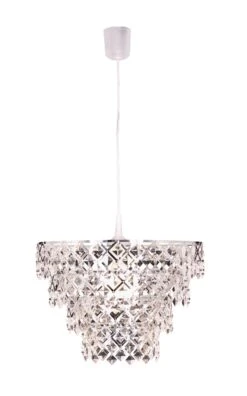 Acryl Pendelleuchte "Fancy" Ø 38 Cm In Chrome