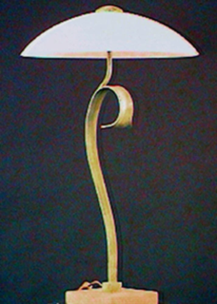 Glas-Hockerleuchte "Ian" In Braun – Bild 2