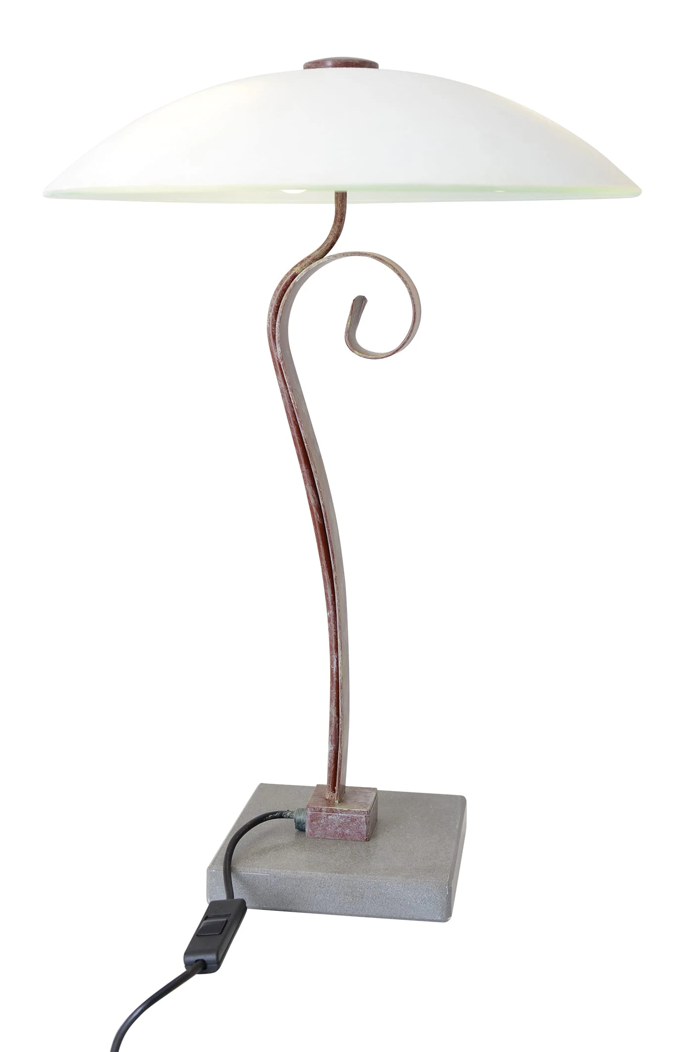 Glas-Hockerleuchte "Ian" In Braun – Bild 3