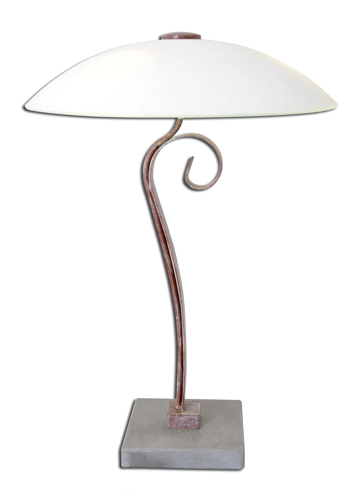 Glas-Hockerleuchte "Ian" In Braun