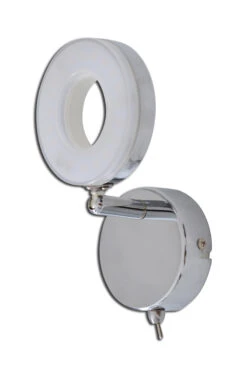 LED 1er Wand-u. Deckenspot "Donut" In Chrome