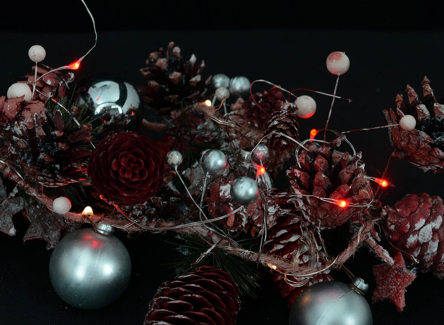 LED-Lichterkette 4er Set In Rot – Bild 5