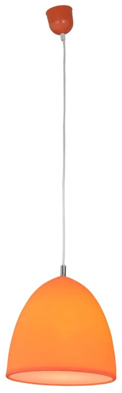 Silikon Pendelleuchte "Catinus" Ø 25cm In Orange