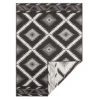 In- & Outdoor Wendeteppich Malibu Schwarz Creme