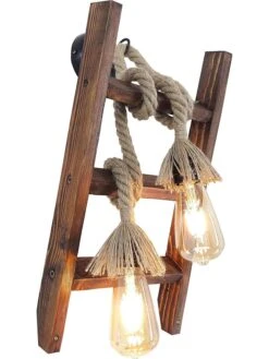 Wandleuchte "Merdiven Halat" In Braun - (B)25 X (H)45 Cm