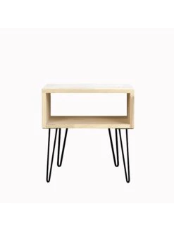 Beistelltisch In Natur/ Schwarz - (B)40 X (H)63 X (T)30 Cm