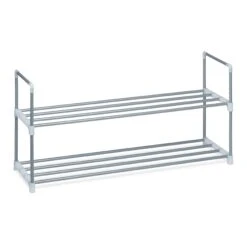 1x Schuhregal In Silber - (B)90 X (H)45 X (T)30 Cm