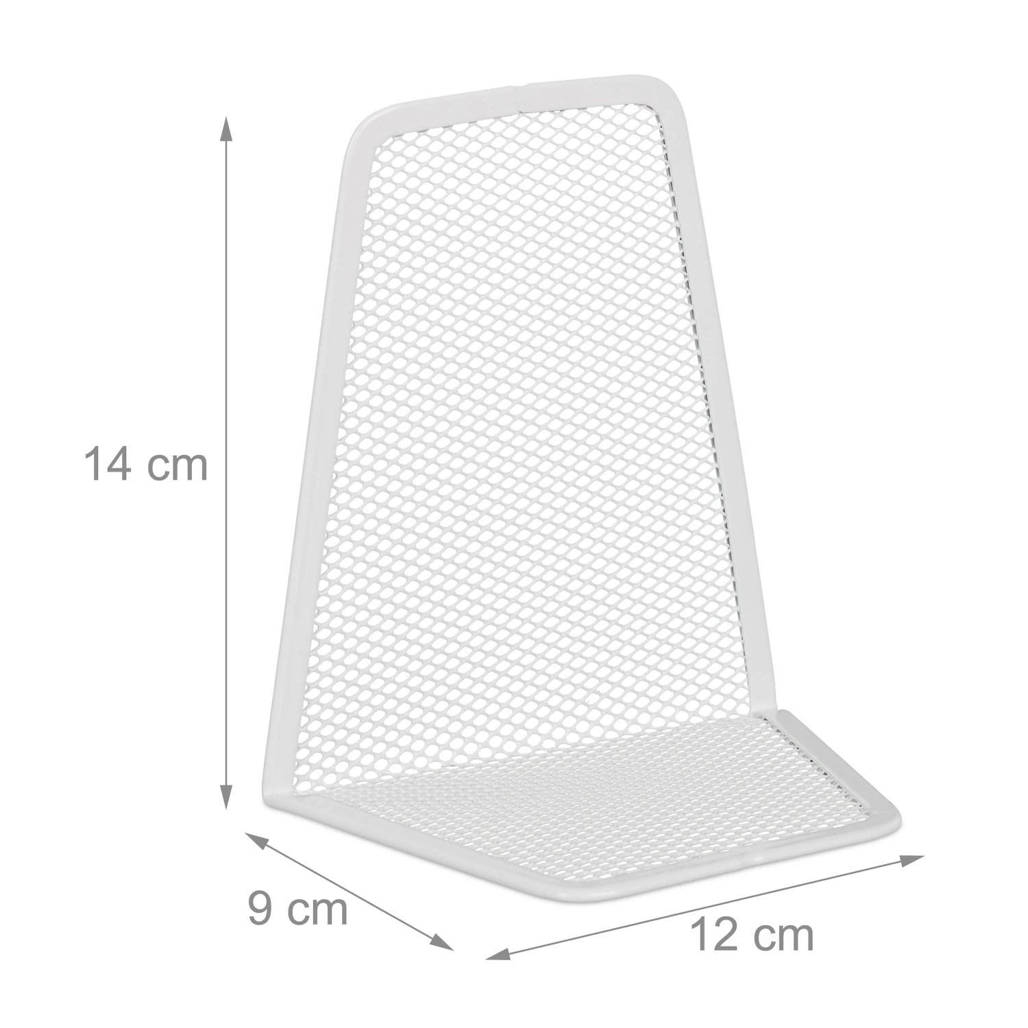 2 X Buchstütze In Weiß - (B)9 X (H)14 X (T)12 Cm – Bild 4