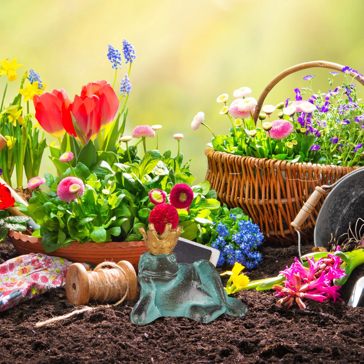 2 X Gartenfigur Froschkönig In Grün - Größe L – Bild 3