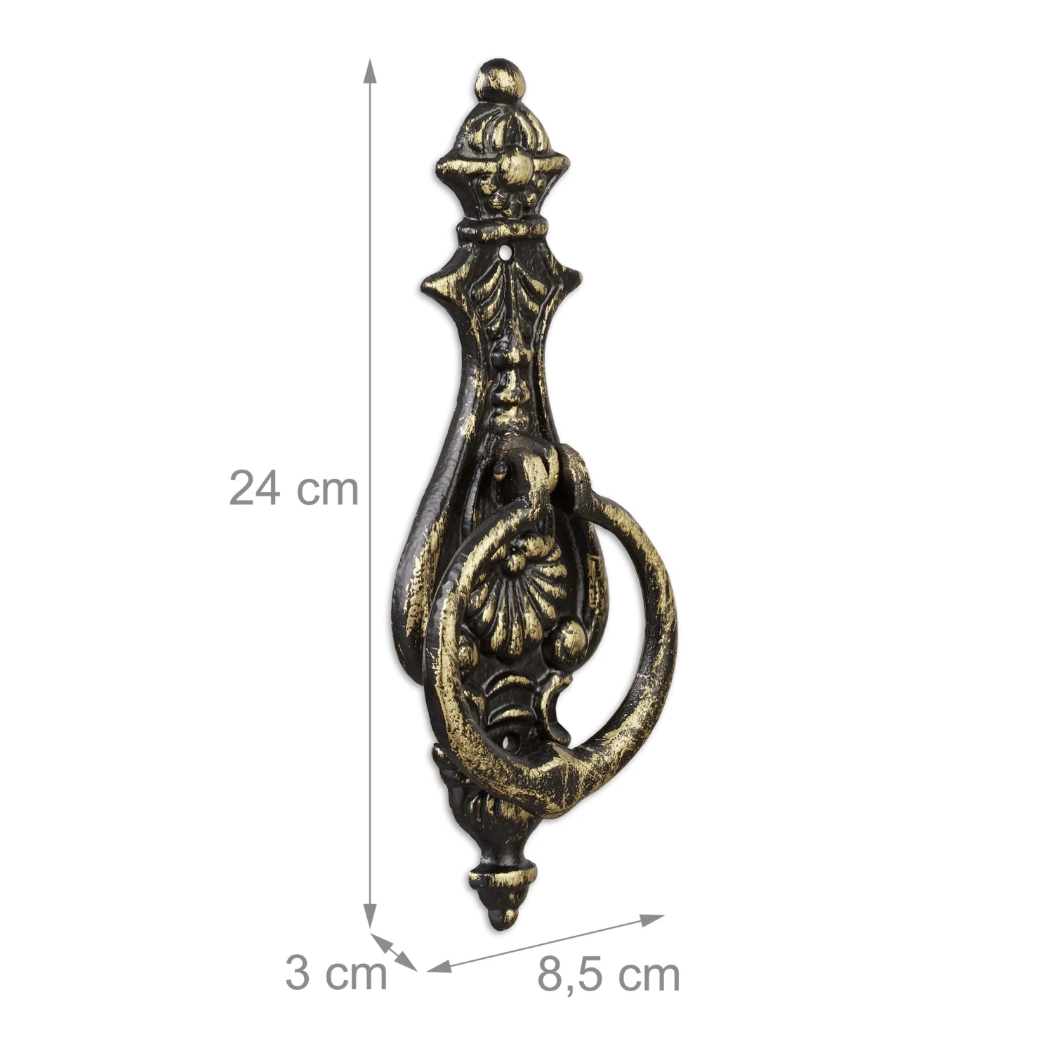 2 X Türklopfer In Schwarz/Bronze – Bild 4