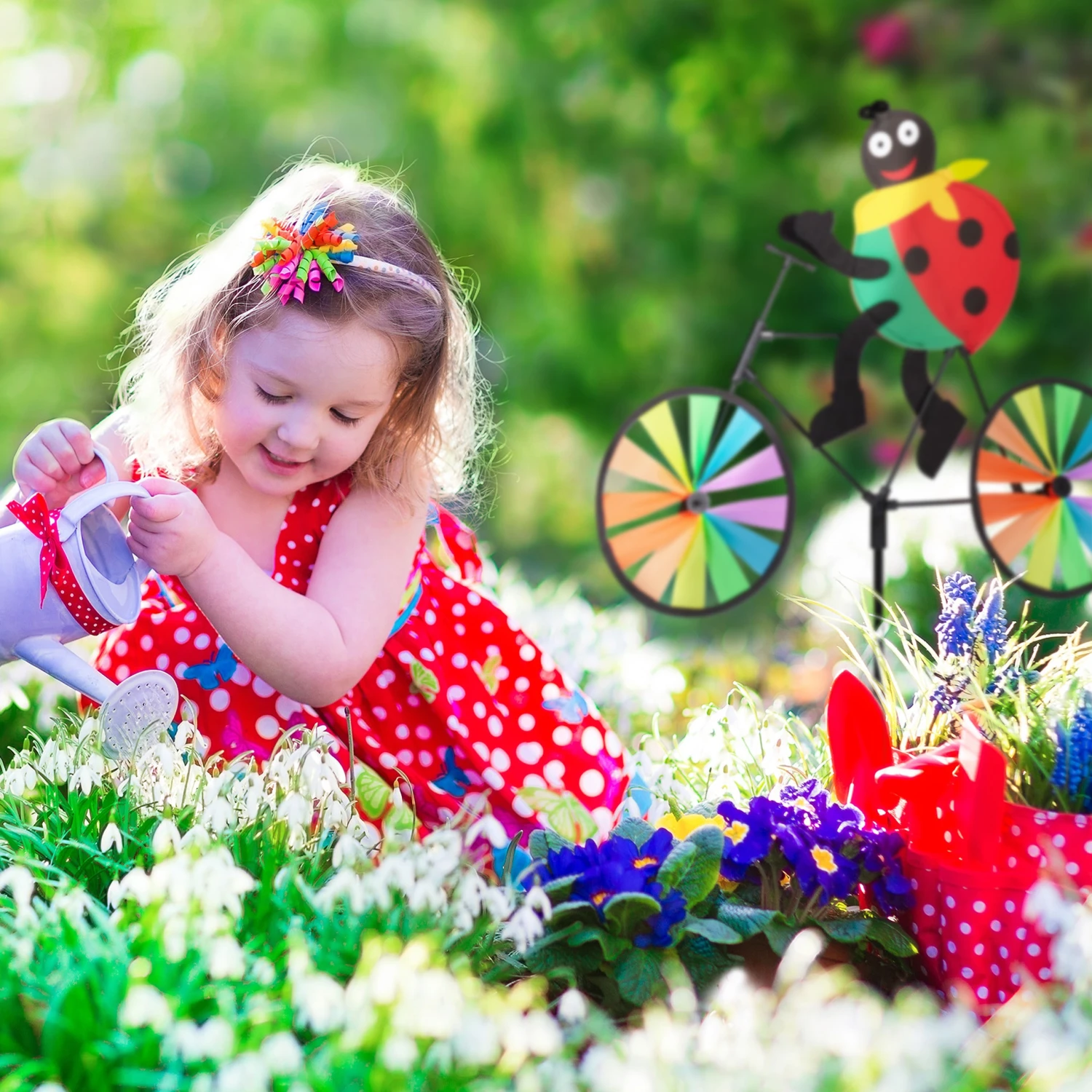 2 X Windrad "Marienkäfer" In Bunt - (B)52 X (H)75,5 X (T)4 Cm – Bild 3