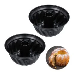 2x Gugelhupfform In Schwarz - Ø 25 Cm
