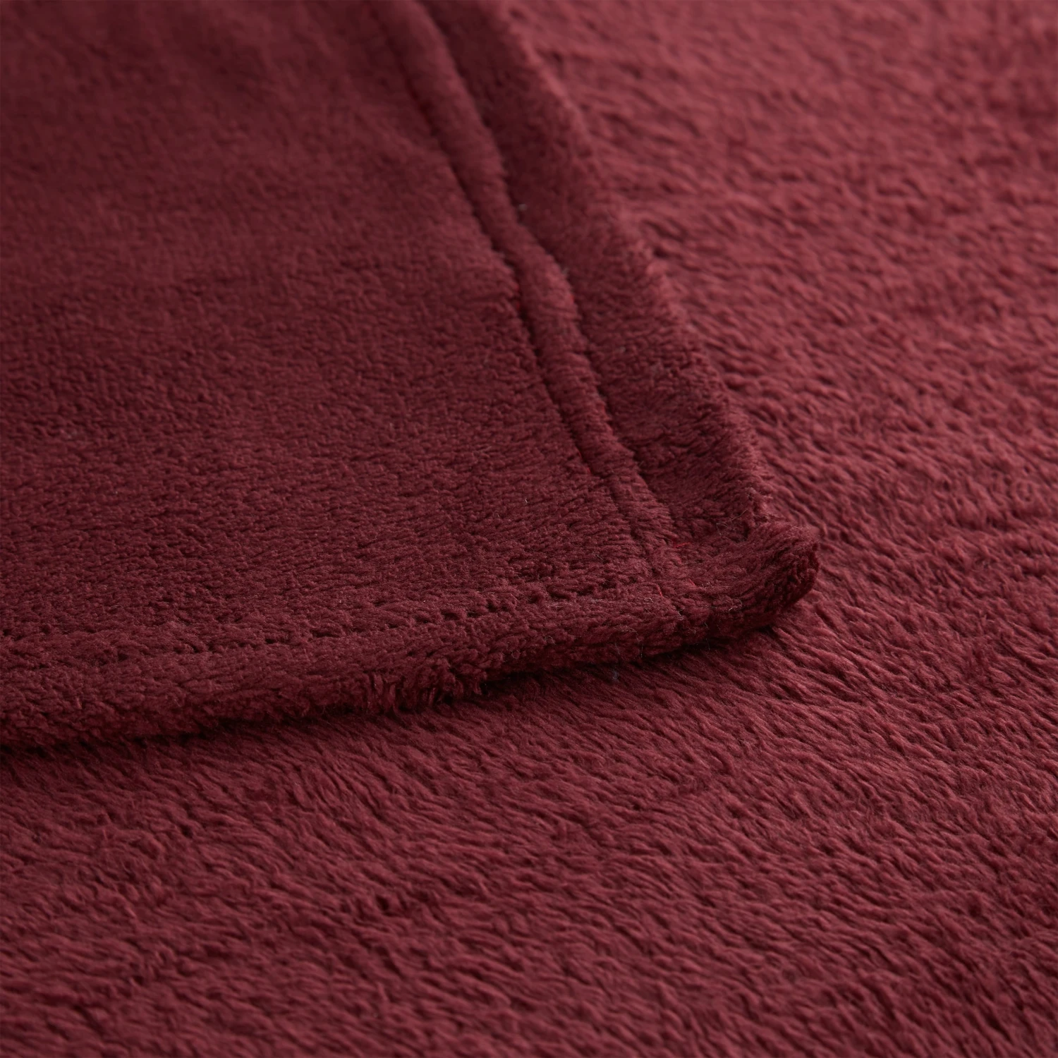 2x Kuscheldecke In Bordeaux - (B)200 X (T)220 Cm – Bild 4