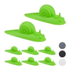 8x Türstopper "Schnecke" In Grün