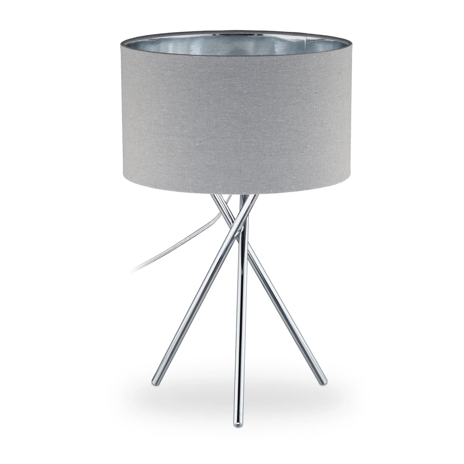 Dreibeinlampe In Grau - (H)46 X Ø29 Cm – Bild 8