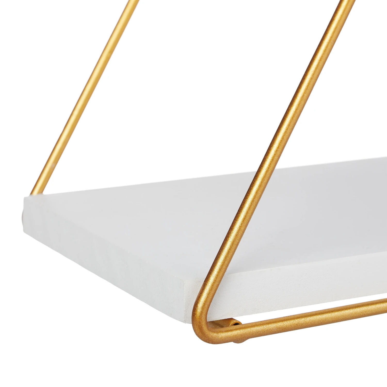 Hängeregal In Weiß/ Gold - (B)62 X (H)54 X (T)15 Cm – Bild 7