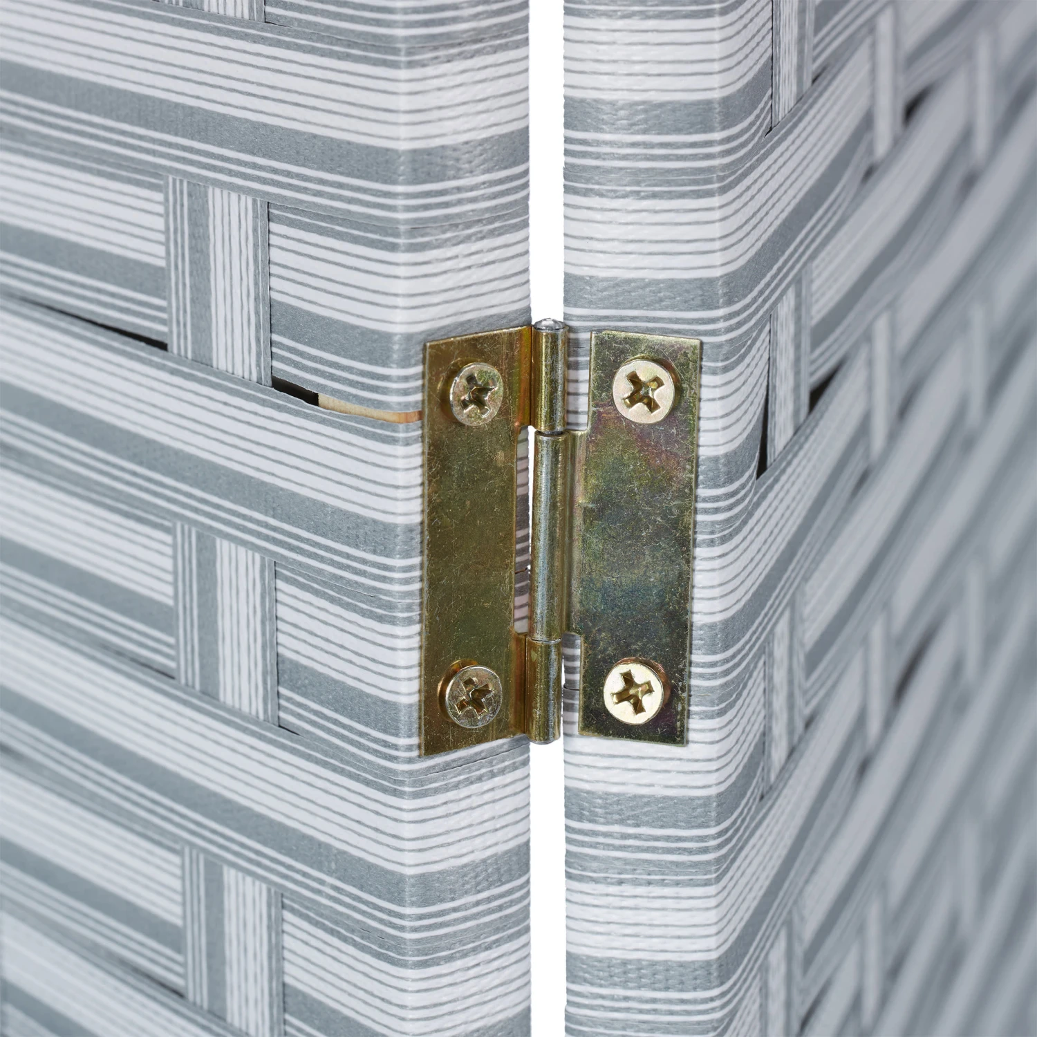 Paravent In Grau/ Weiß - (B)120 X (H)170 Cm – Bild 7