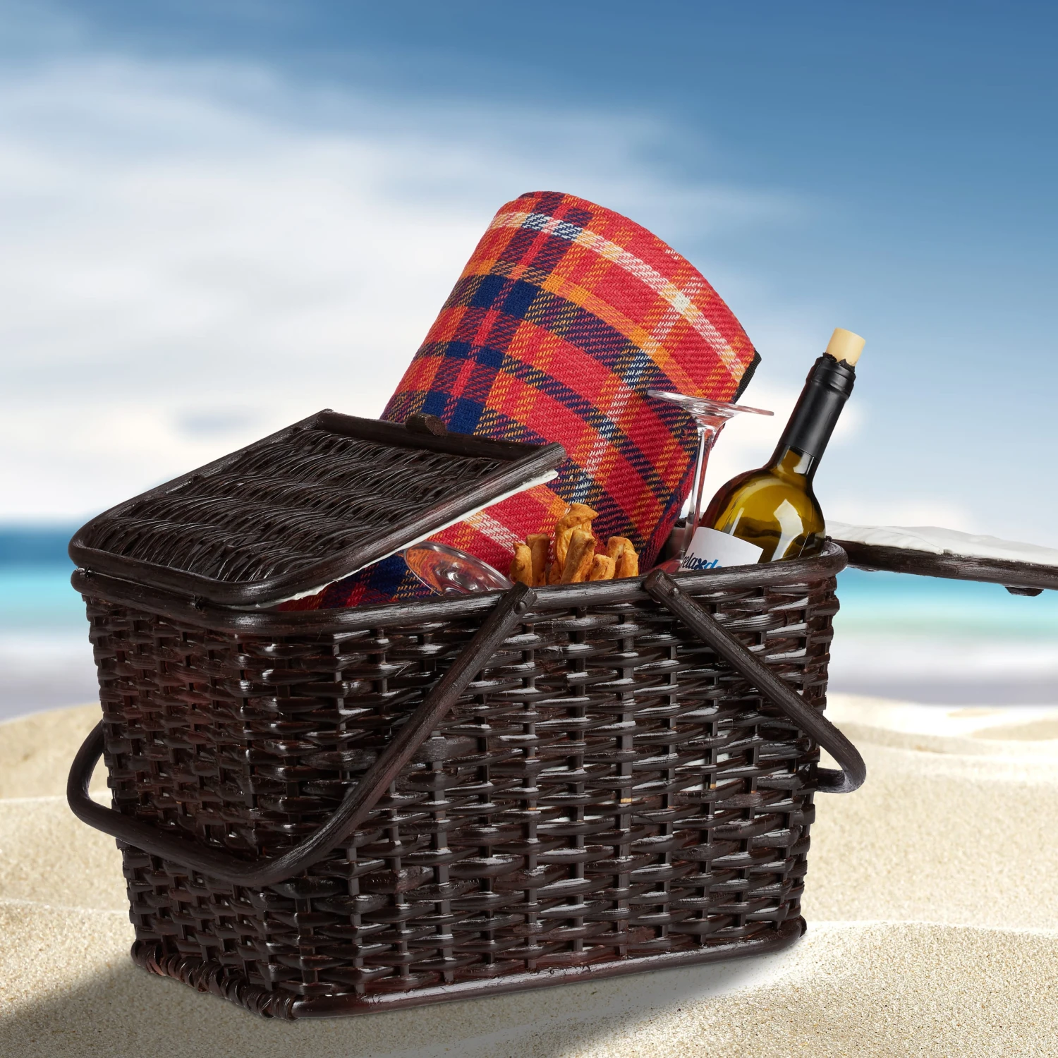 Picknickkorb In Schokobraun – Bild 5