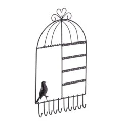 Schmuckhalter In Schwarz - (B)25,5x (H)44,5 X (T)4,5 Cm