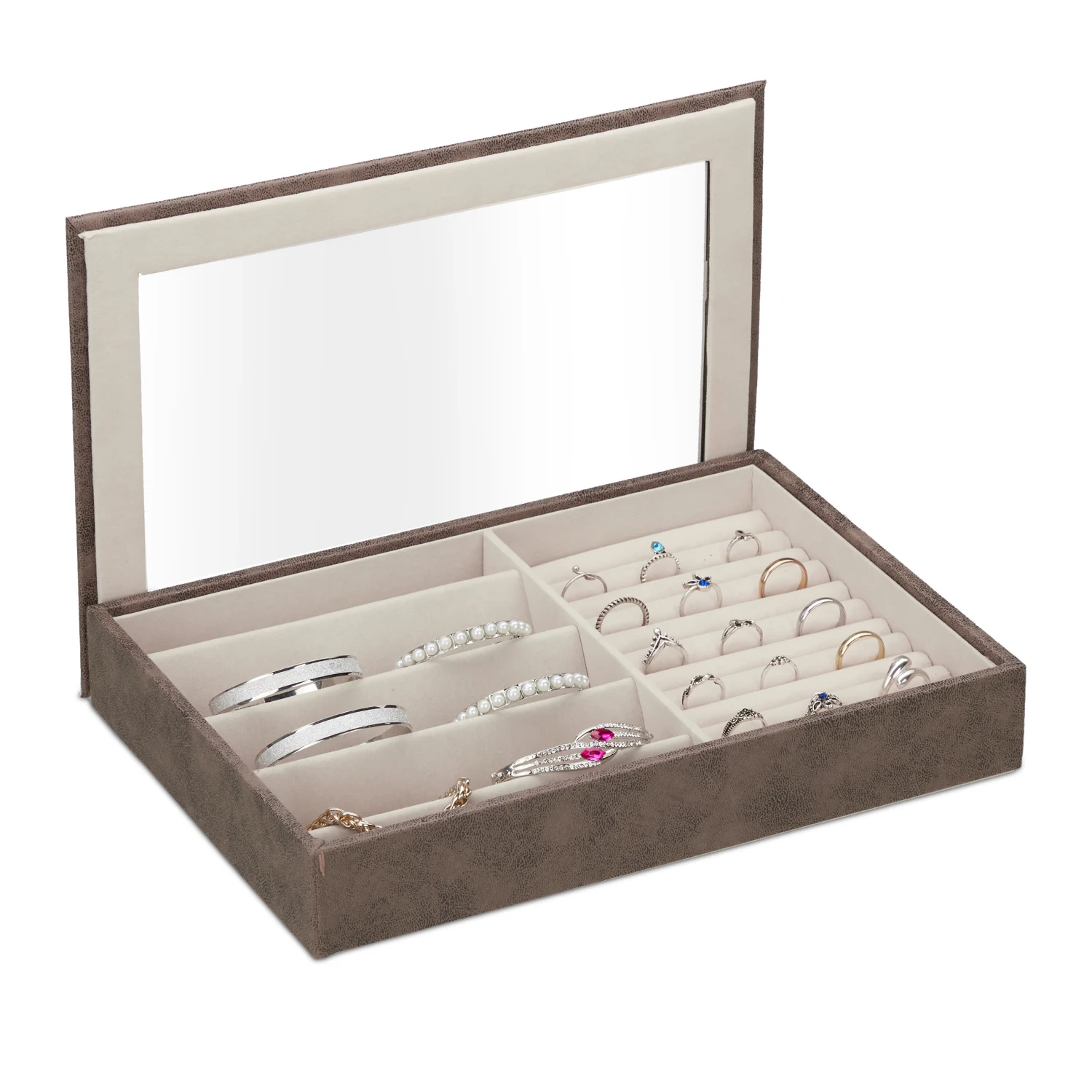 Schmuckkästchen In Braun - (B)30 X (H)5 X (T)21 Cm – Bild 8