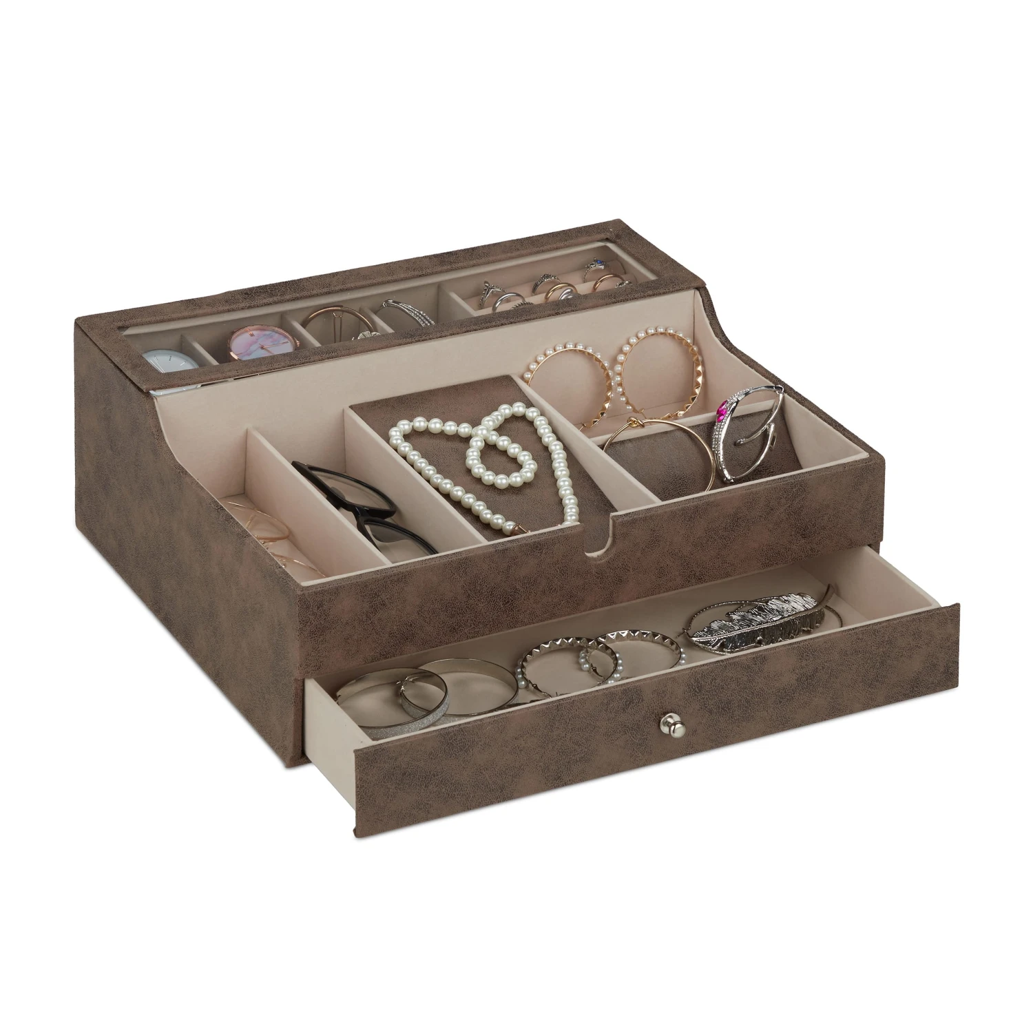 Schmuckkästchen In Braun - (B)34 X (H)13 X (T)31 Cm – Bild 8