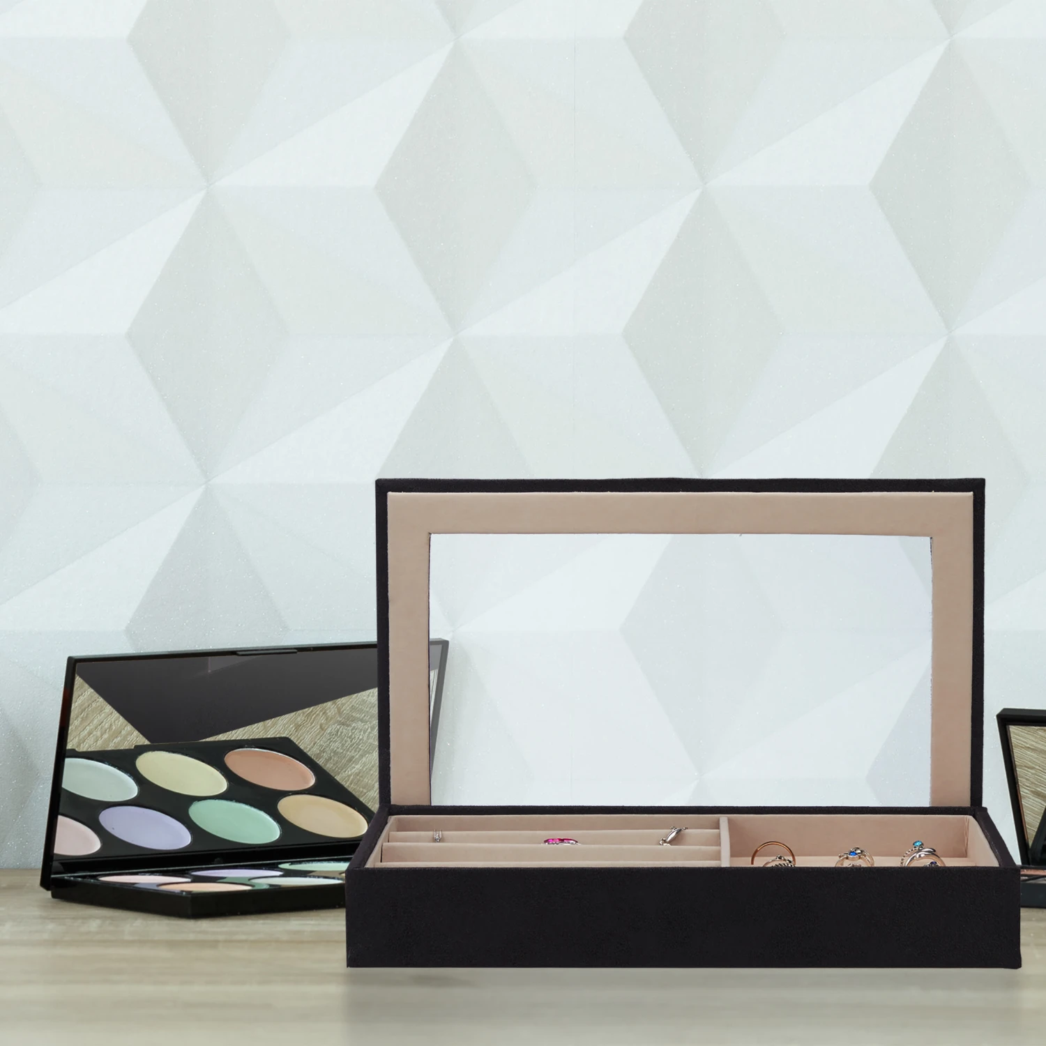 Schmuckkästchen In Schwarz - (B)30 X (H)5 X (T)21 Cm – Bild 2