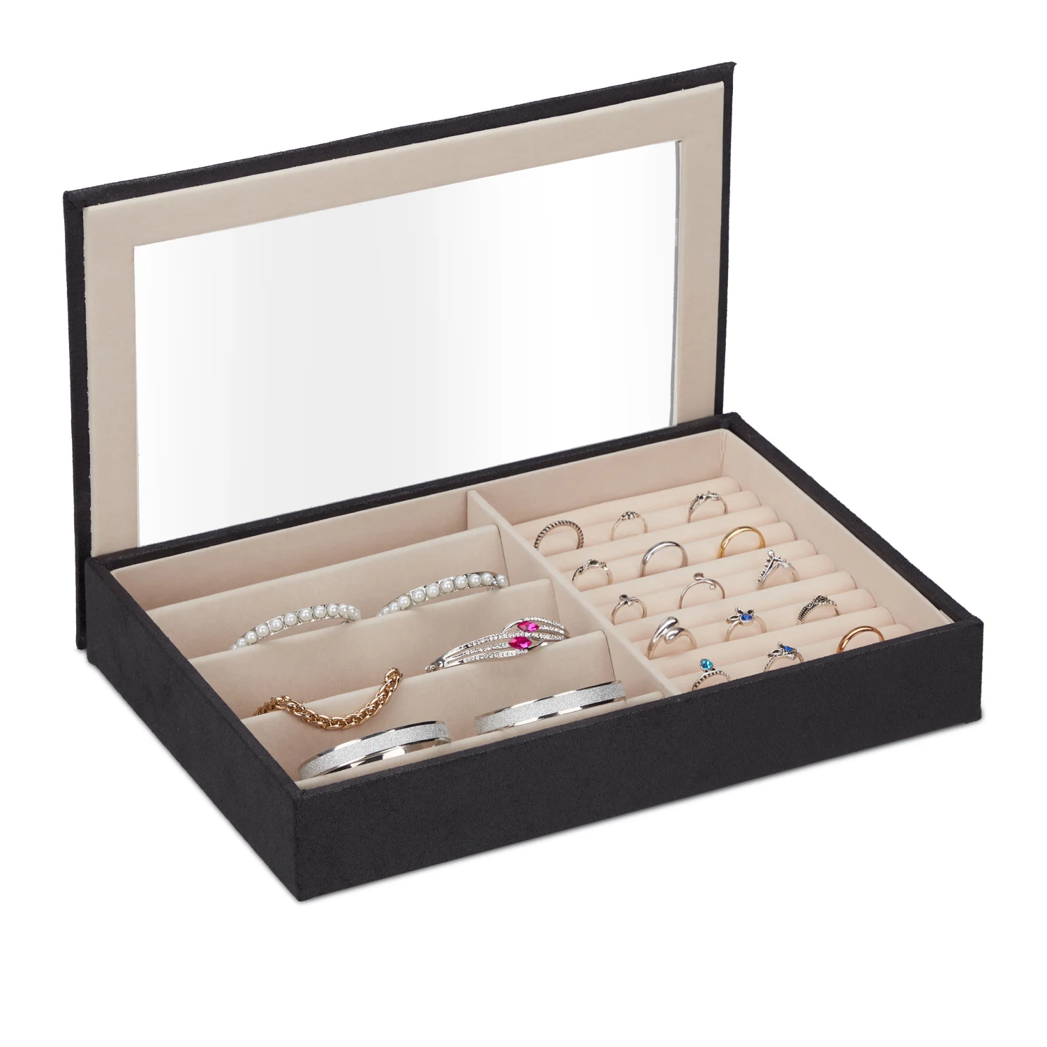 Schmuckkästchen In Schwarz - (B)30 X (H)5 X (T)21 Cm – Bild 8