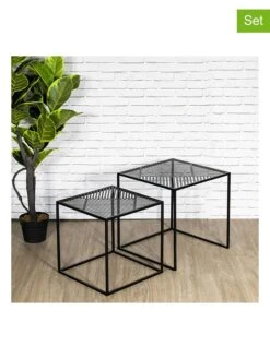 2er-Set: Beistelltische "Riga" In Schwarz