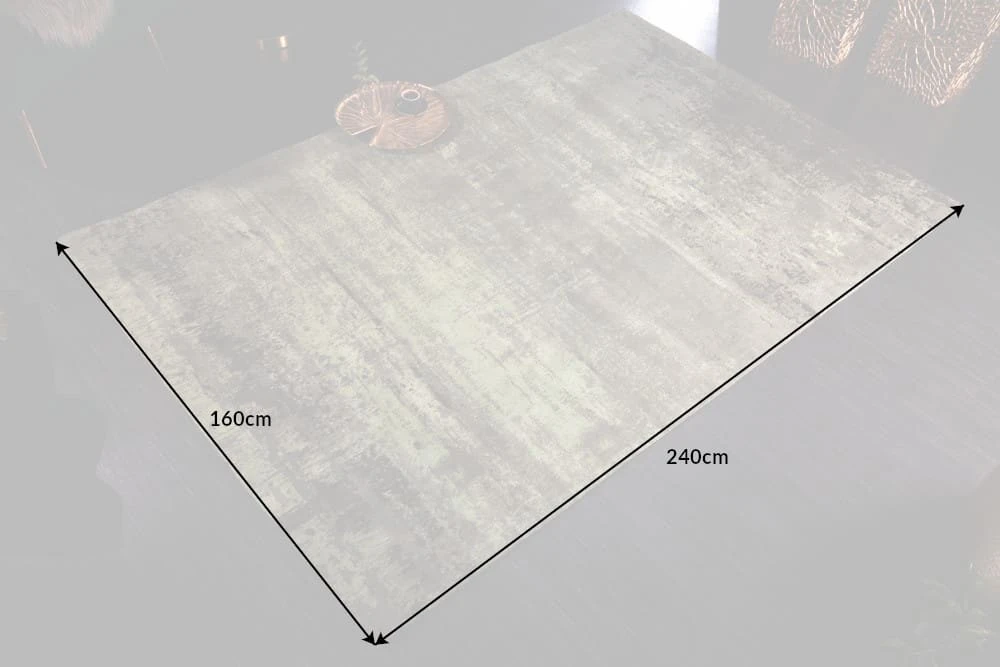 Teppich MODERN ART In Grün-Beige - 240 X 1 X 160cm – Bild 7