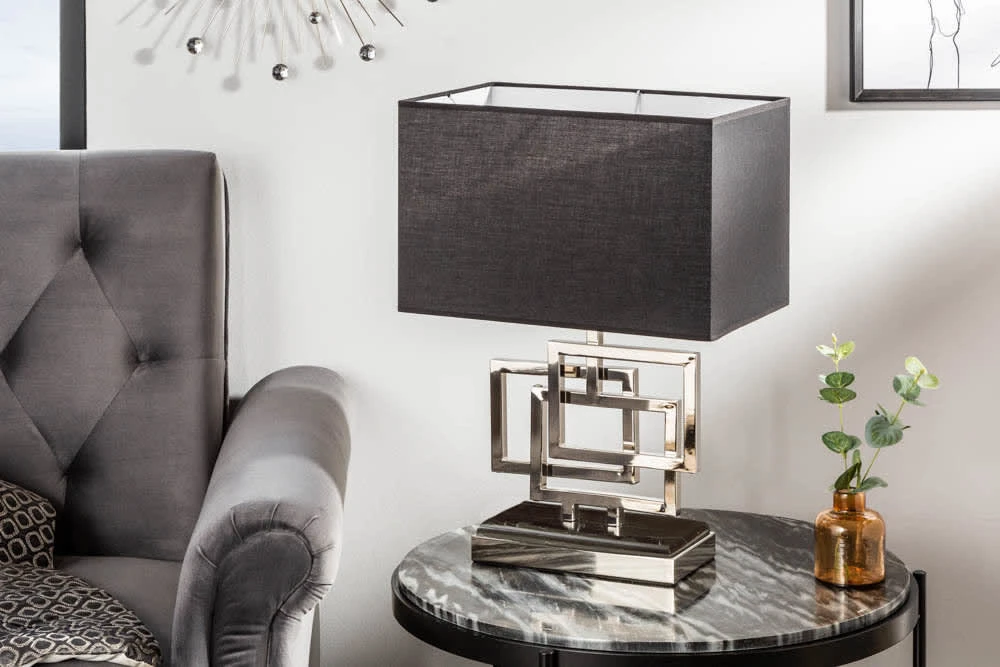 Tischleuchte ATLANTIS In Silber - 40 X 56 X 25cm – Bild 3
