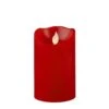 Star Trading LED Kerze Twinkle Echtwachs In Rot - H: 12,5cm