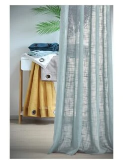 Ösengardine "Ontario" In Hellblau - (L)260 X (B)135 Cm