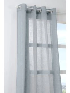 Ösengardine "Paloma" In Hellblau - (L)260 X (B)140 Cm