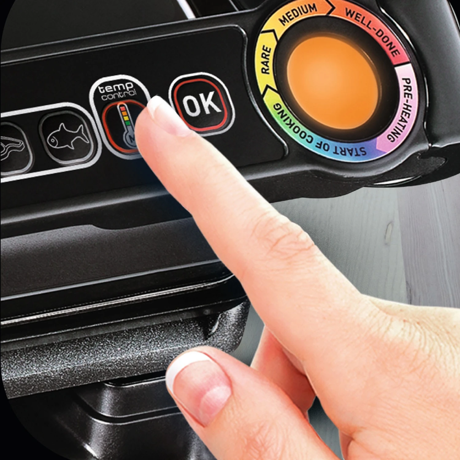 Tefal GC 7128 Optigrill+ Kontaktgrill In Schwarz – Bild 3