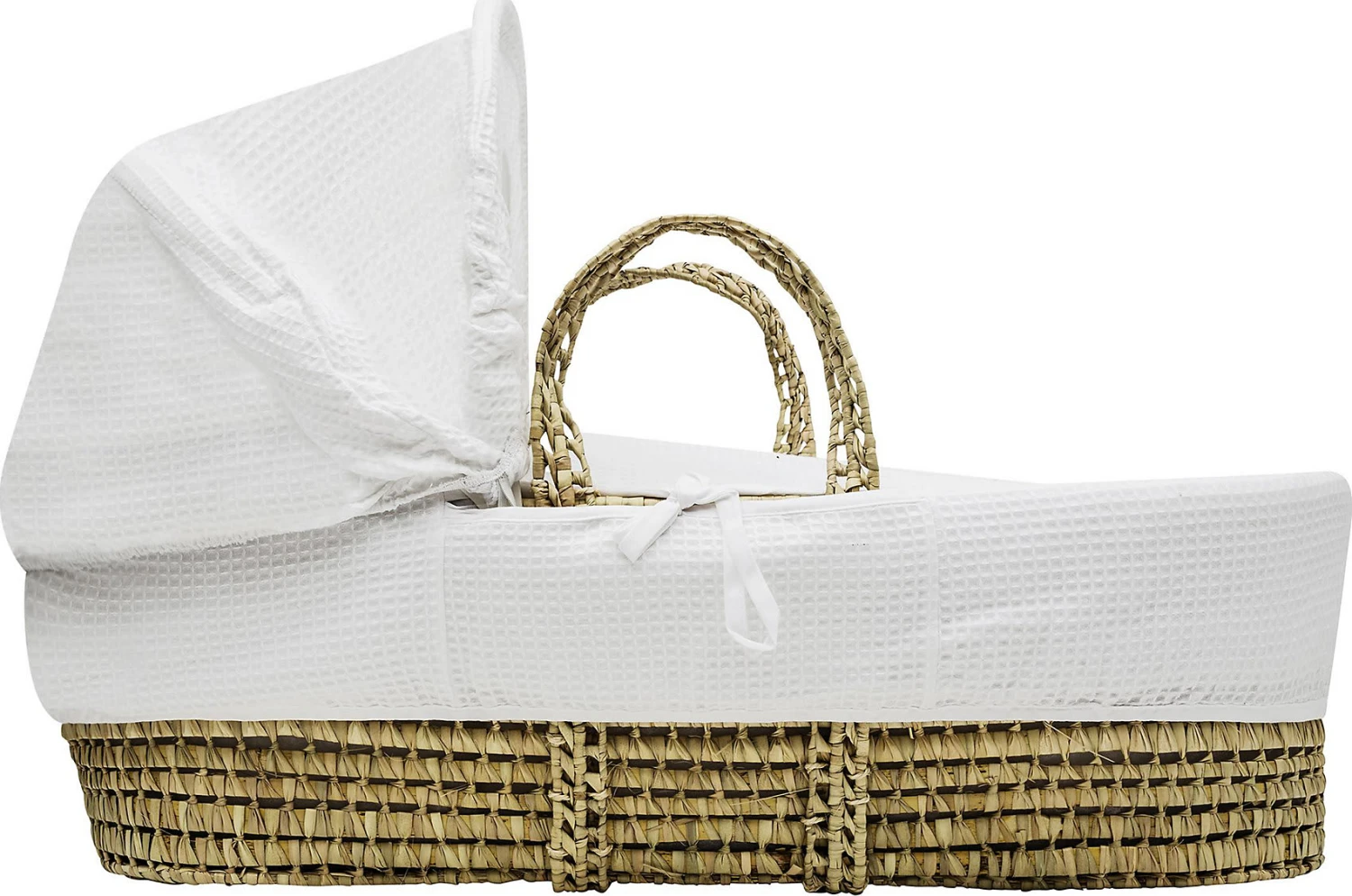 Moseskorb Waffel-Piqué, Natur/weiß – Bild 2