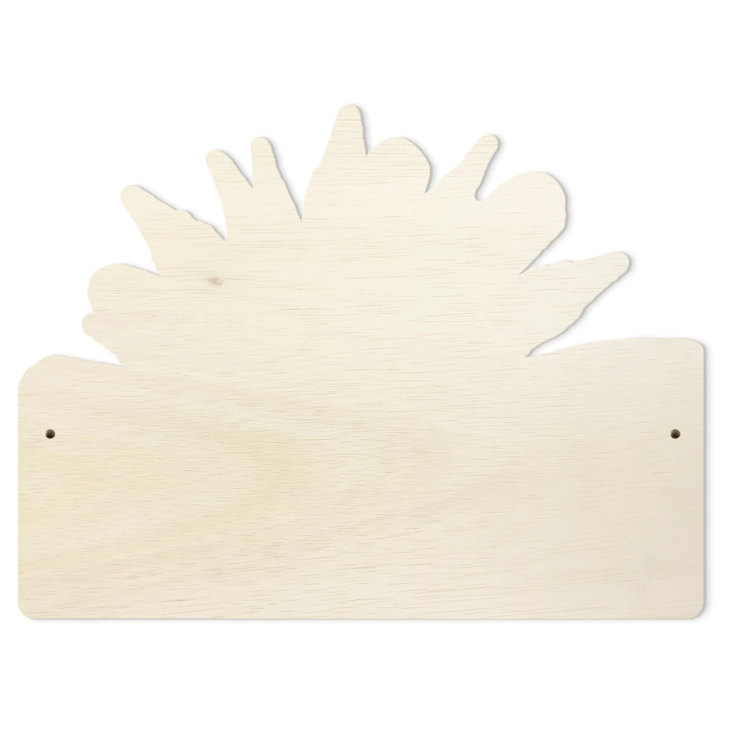 Kindergarderobe Holz - Baby Triceratops Mit Federkrone In Blau – Bild 5