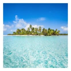 Leinwandbild - Crystal Clear Water In Türkis