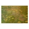 Leinwandbild Gold - Claude Monet - Grüne Seerosen In Grün