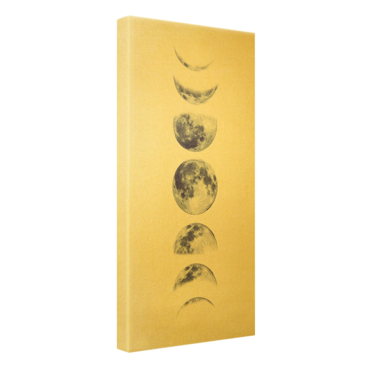 Leinwandbild Gold - Sieben Monde In Grau – Bild 6