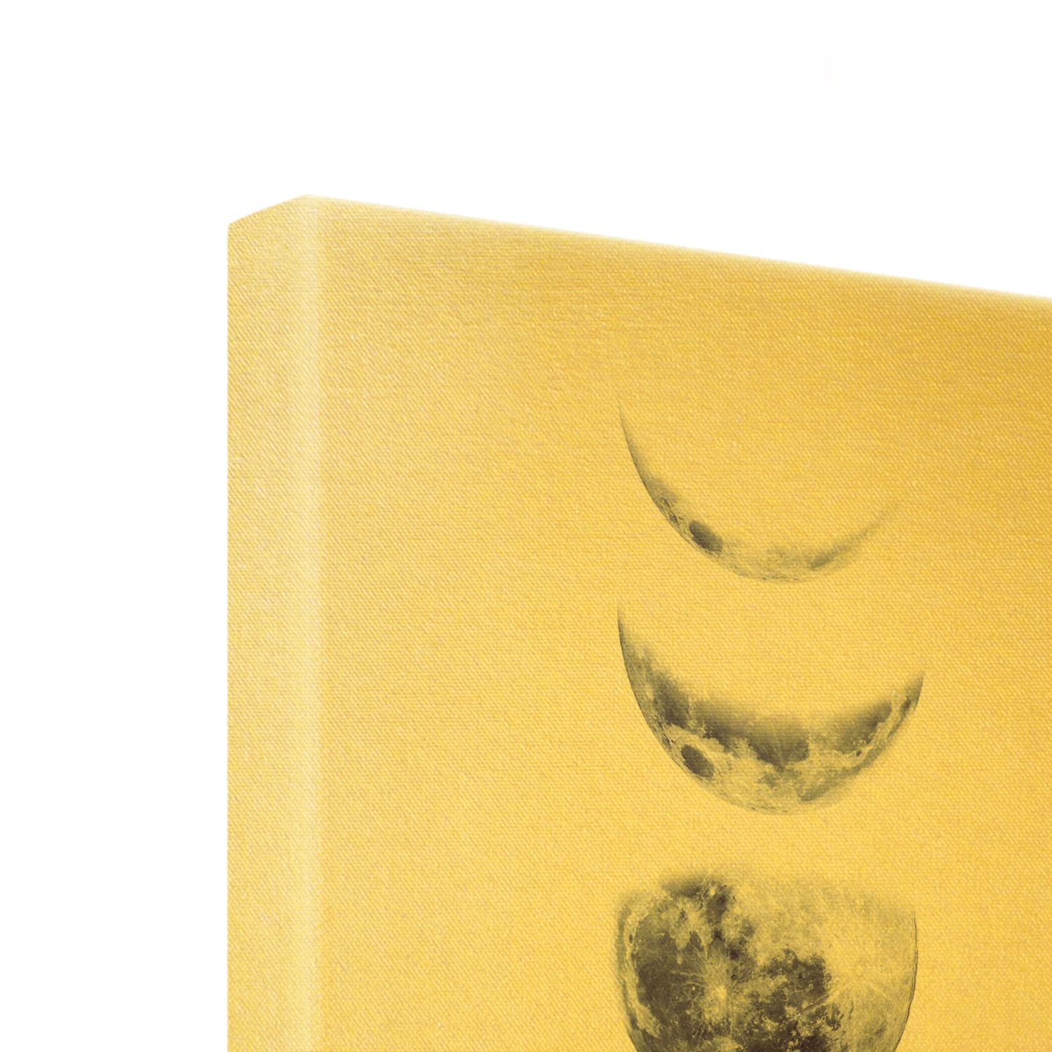 Leinwandbild Gold - Sieben Monde In Grau – Bild 7